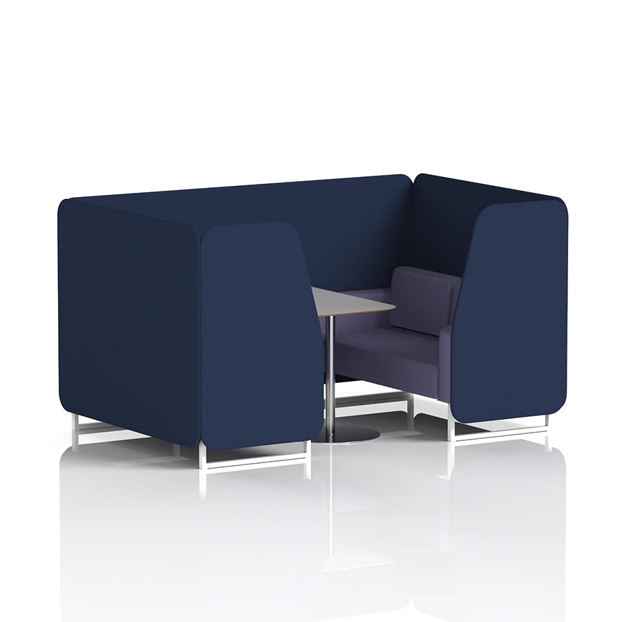 Brixworth Booth in Two Tone - 4 Seater with Grey Table