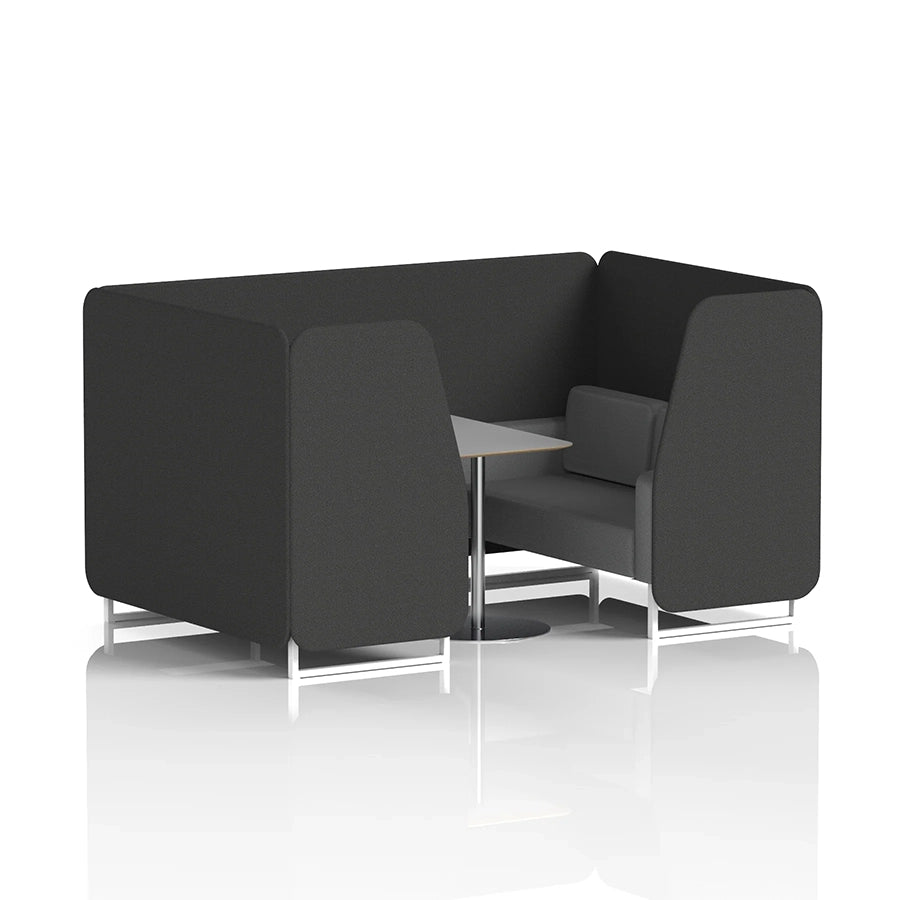 Brixworth Booth in Two Tone - 4 Seater with Grey Table