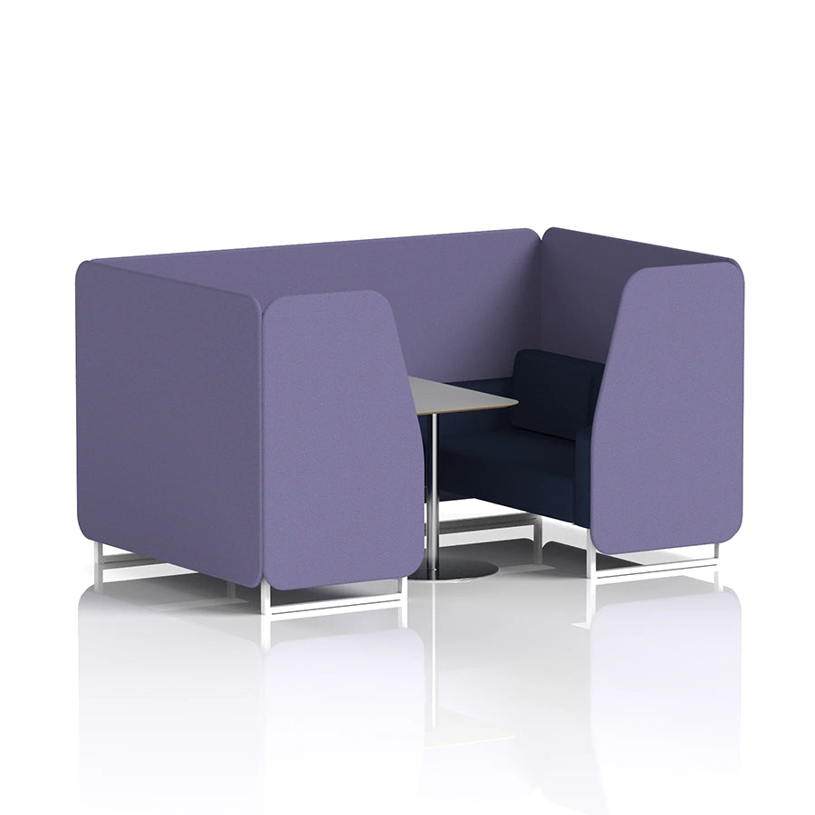Brixworth Booth in Two Tone - 4 Seater with Grey Table