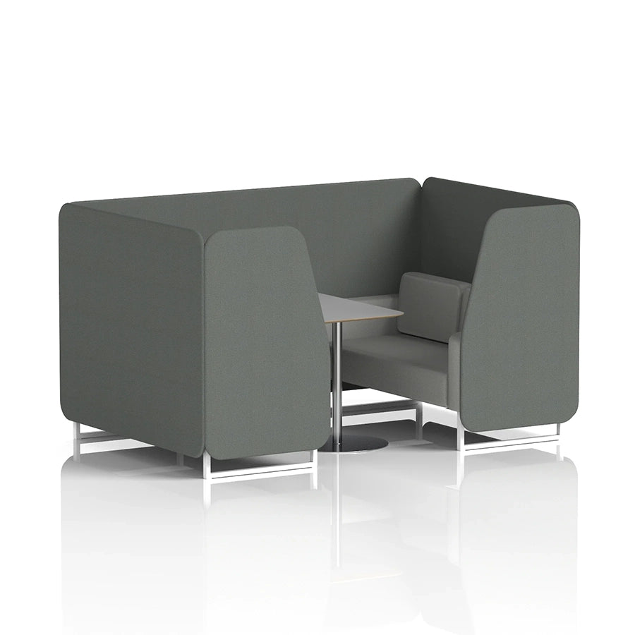 Brixworth Booth in Two Tone - 4 Seater with Grey Table