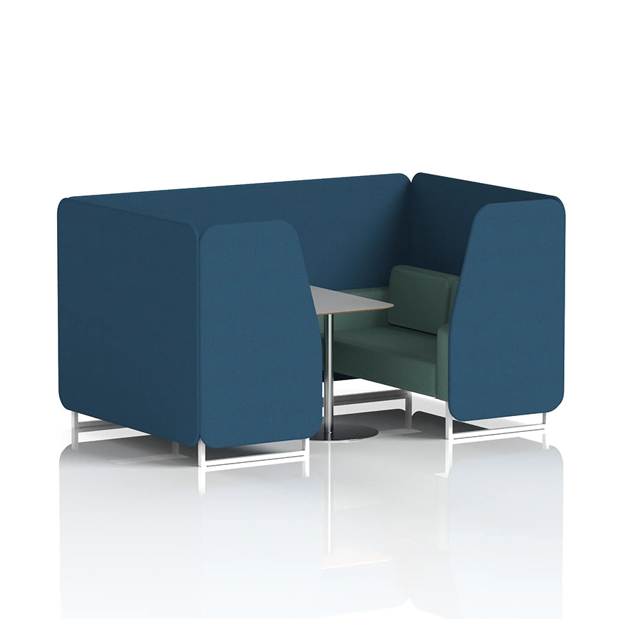 Brixworth Booth in Two Tone - 4 Seater with Grey Table