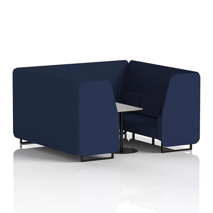 Brixworth Booth in Single Tone - 6 Seater with Grey Table