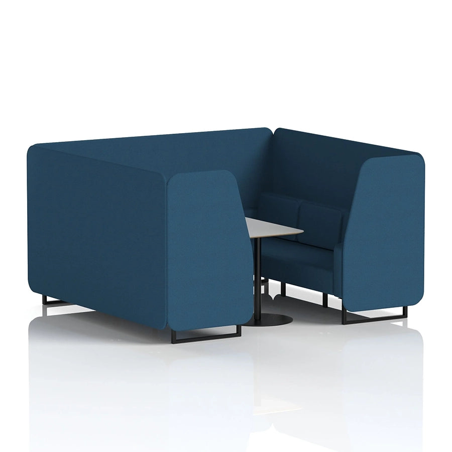 Brixworth Booth in Single Tone - 6 Seater with Grey Table