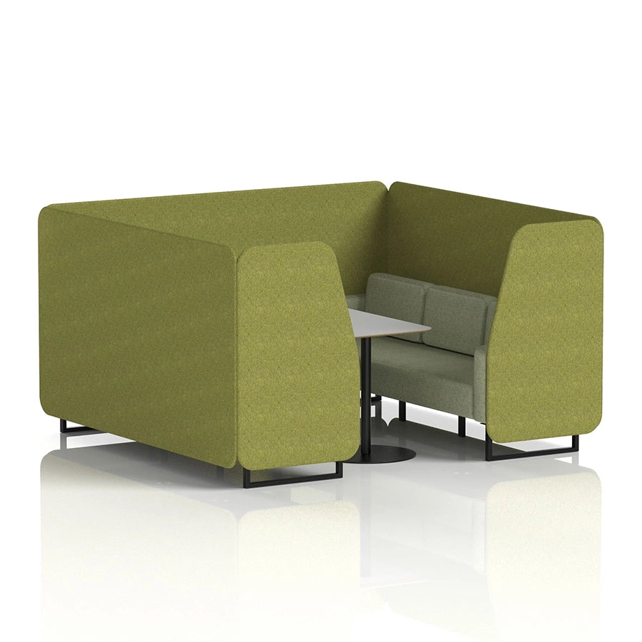 Brixworth Booth in Two Tone - 6 Seater with Grey Table