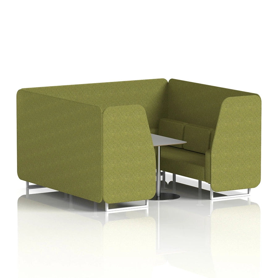 Brixworth Booth in Single Tone - 6 Seater with Grey Table