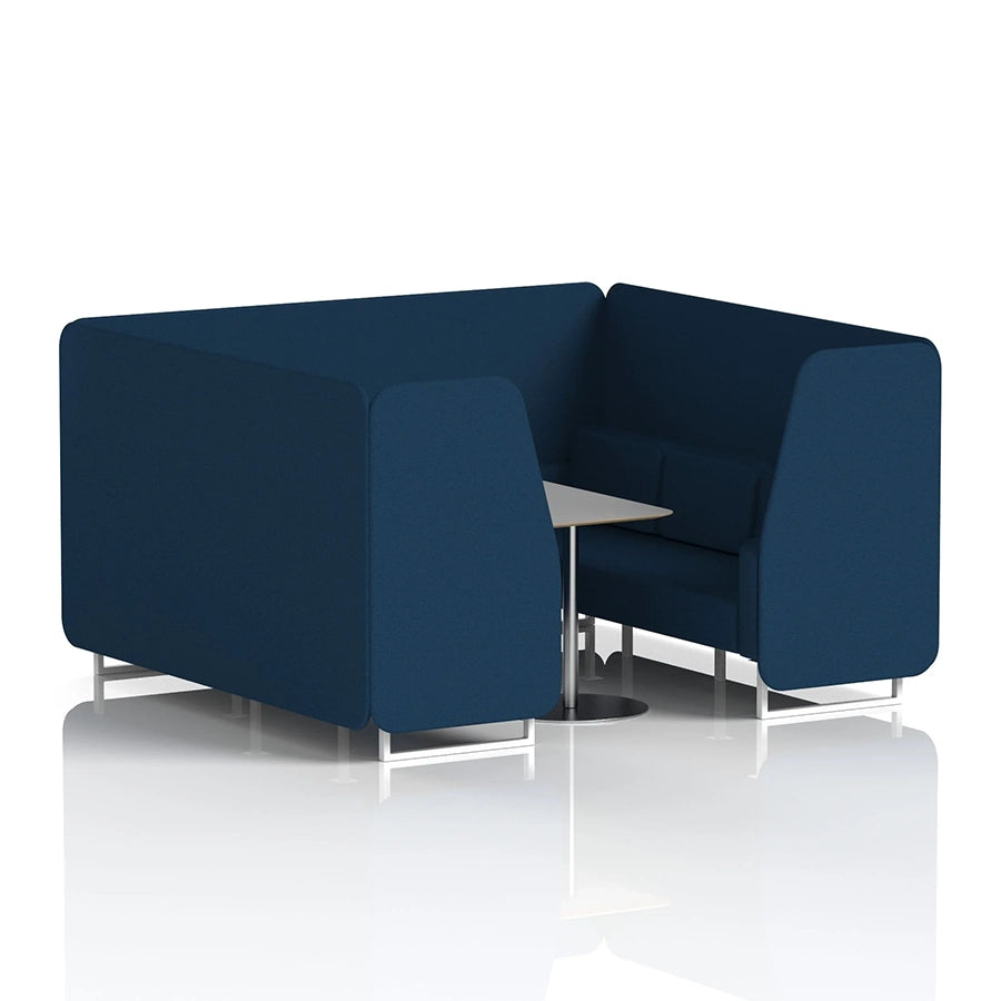Brixworth Booth in Single Tone - 6 Seater with Grey Table