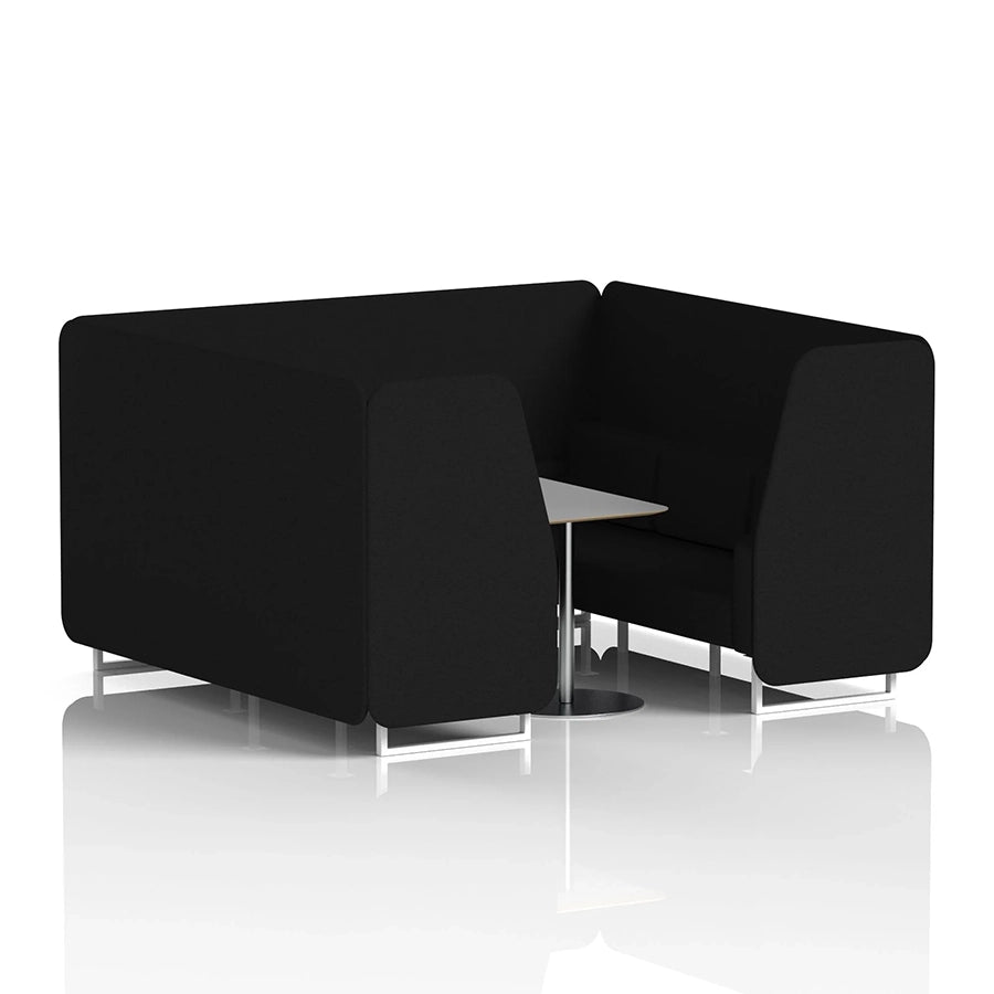 Brixworth Booth in Single Tone - 6 Seater with Grey Table