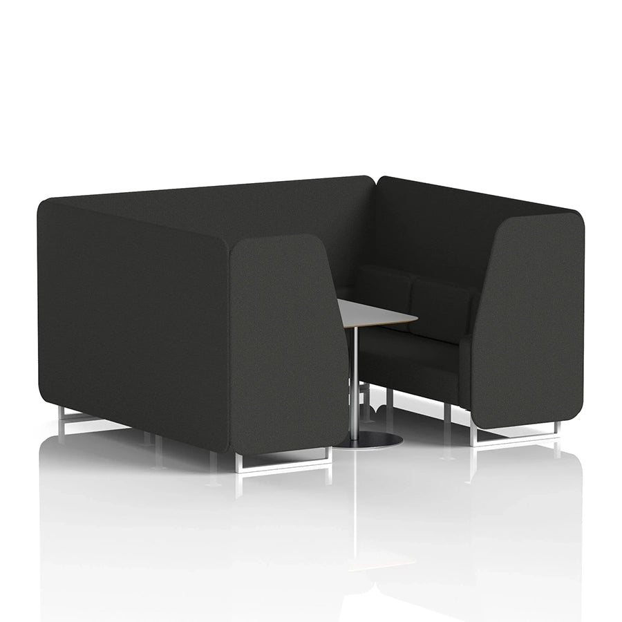 Brixworth Booth in Single Tone - 6 Seater with Grey Table