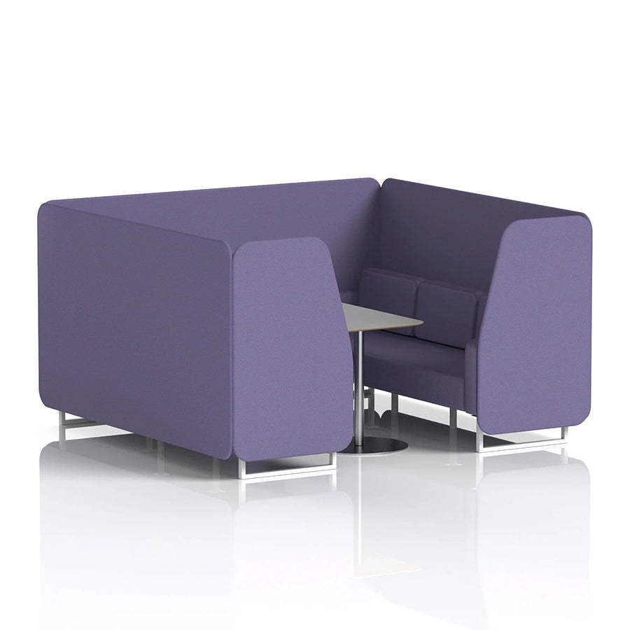 Brixworth Booth in Single Tone - 6 Seater with Grey Table