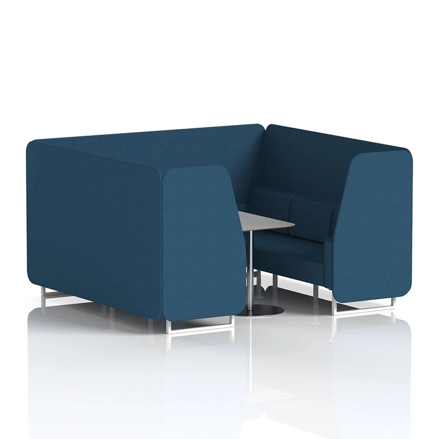 Brixworth Booth in Single Tone - 6 Seater with Grey Table