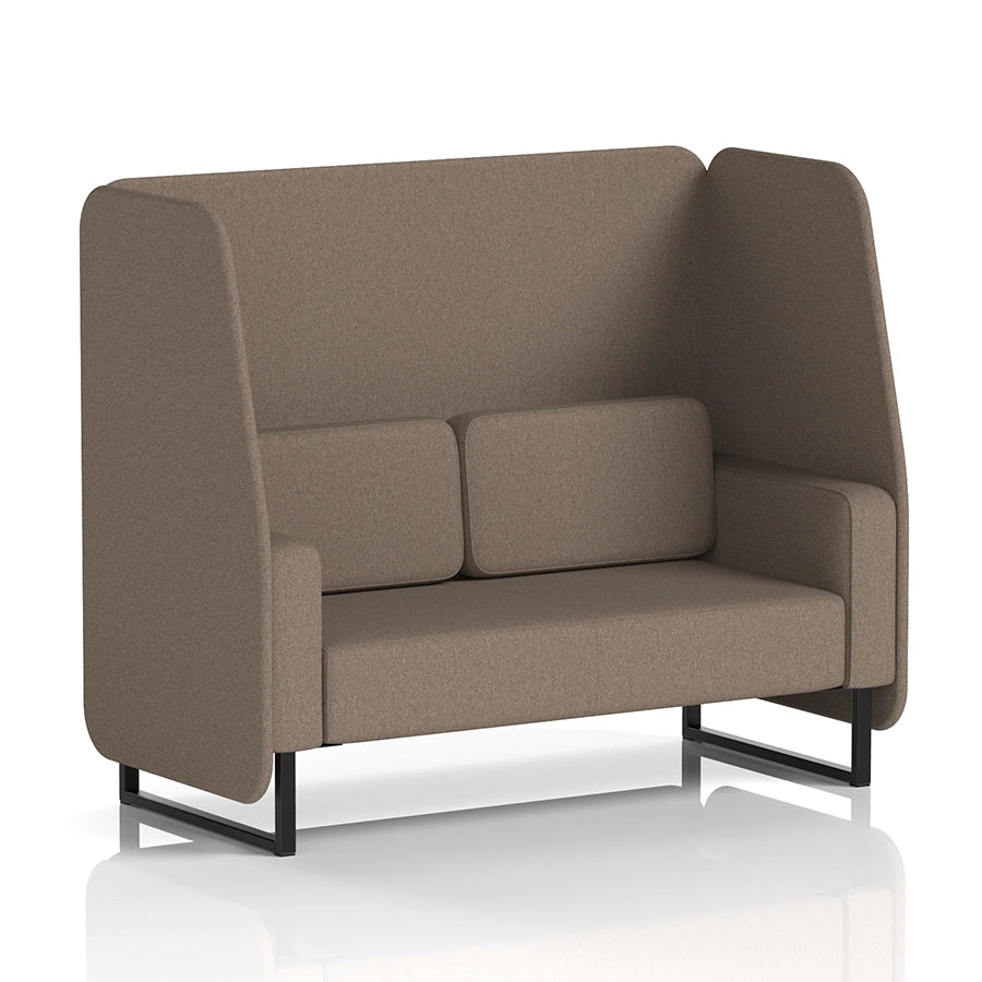 Brixworth Open Booth in Single Tone - 2 Seater
