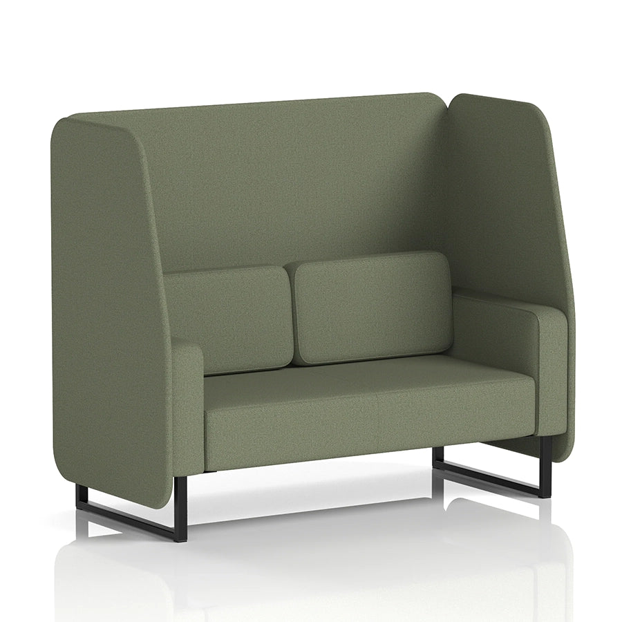 Brixworth Open Booth in Single Tone - 2 Seater