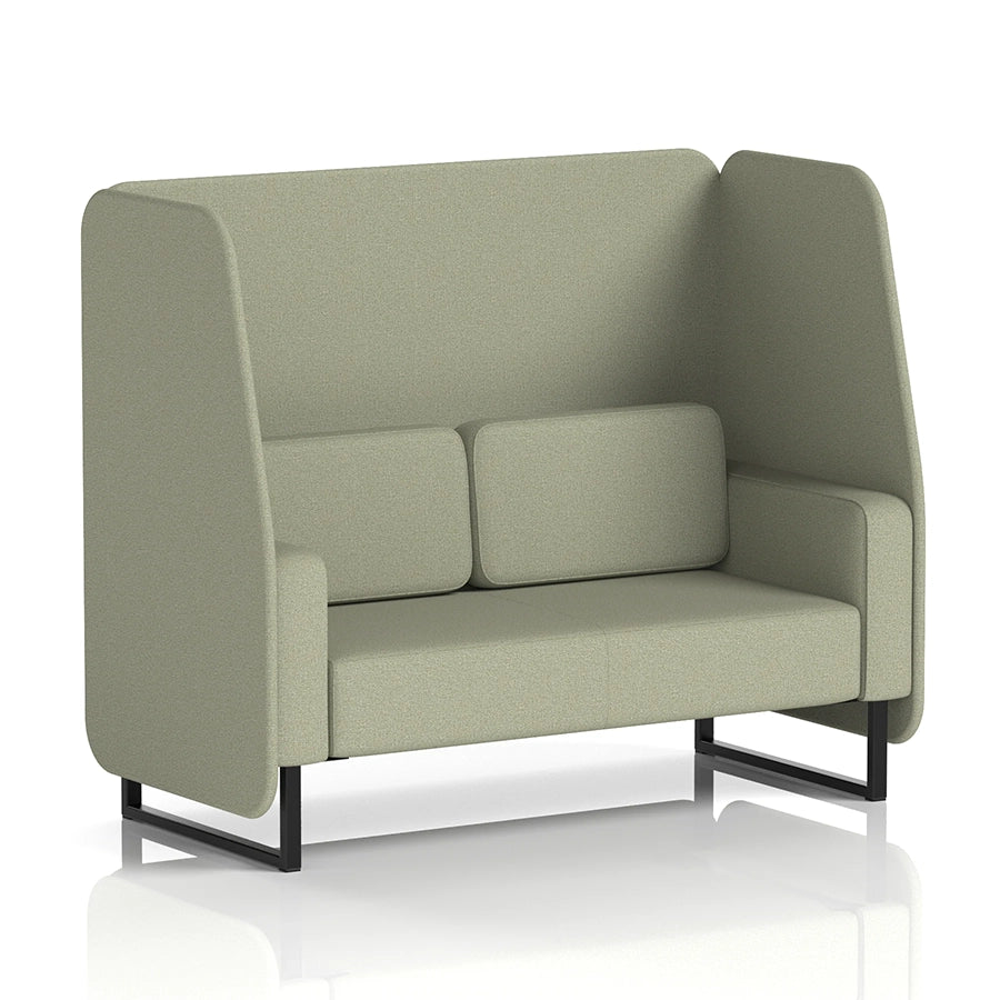 Brixworth Open Booth in Single Tone - 2 Seater
