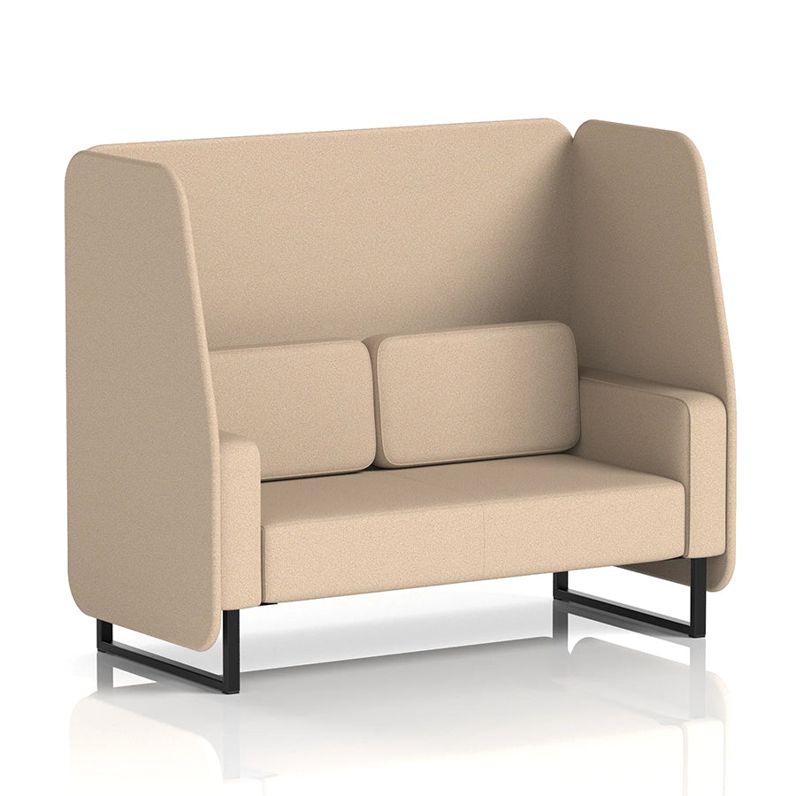 Brixworth Open Booth in Single Tone - 2 Seater