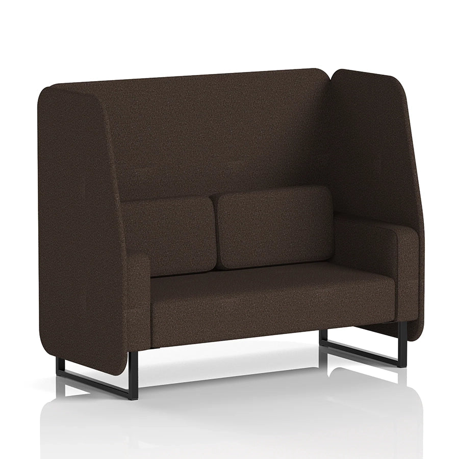 Brixworth Open Booth in Single Tone - 2 Seater