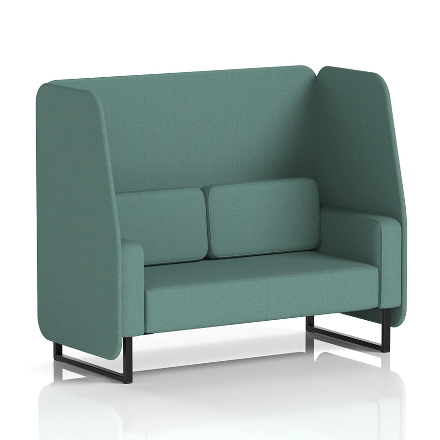 Brixworth Open Booth in Single Tone - 2 Seater