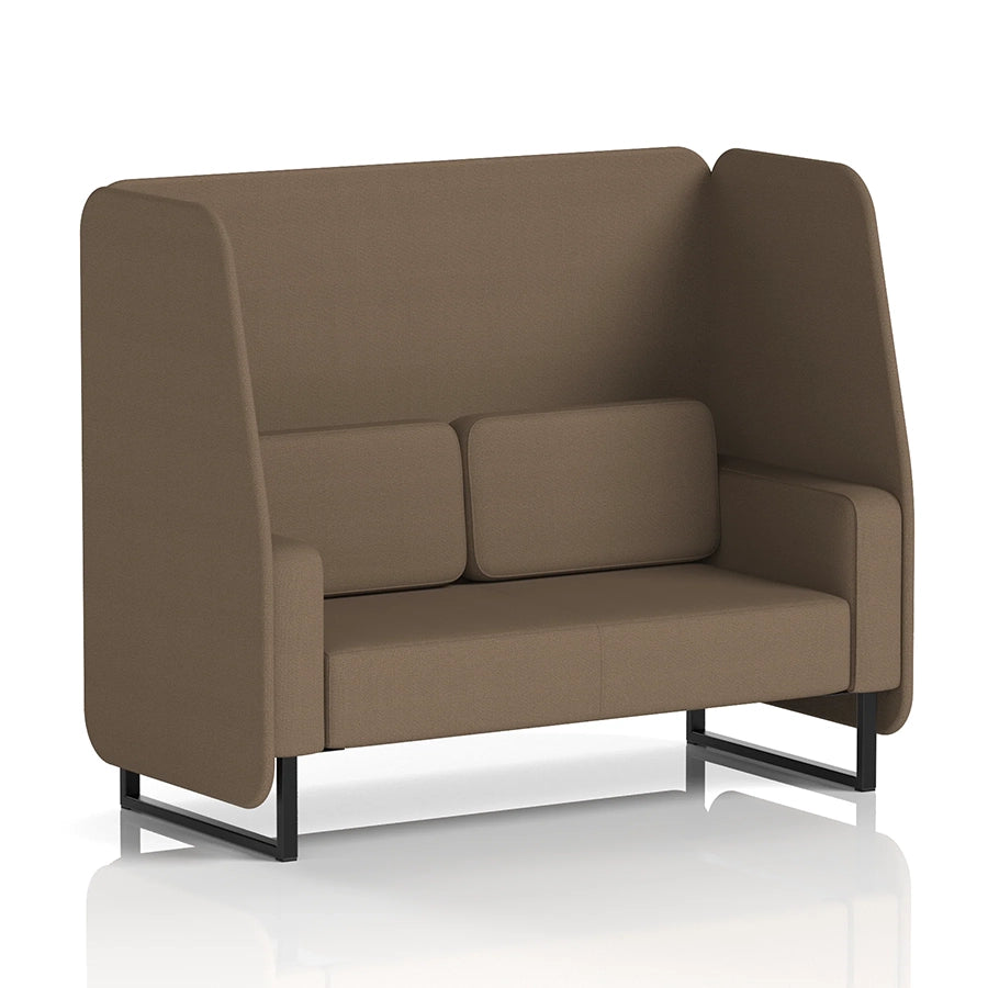 Brixworth Open Booth in Single Tone - 2 Seater