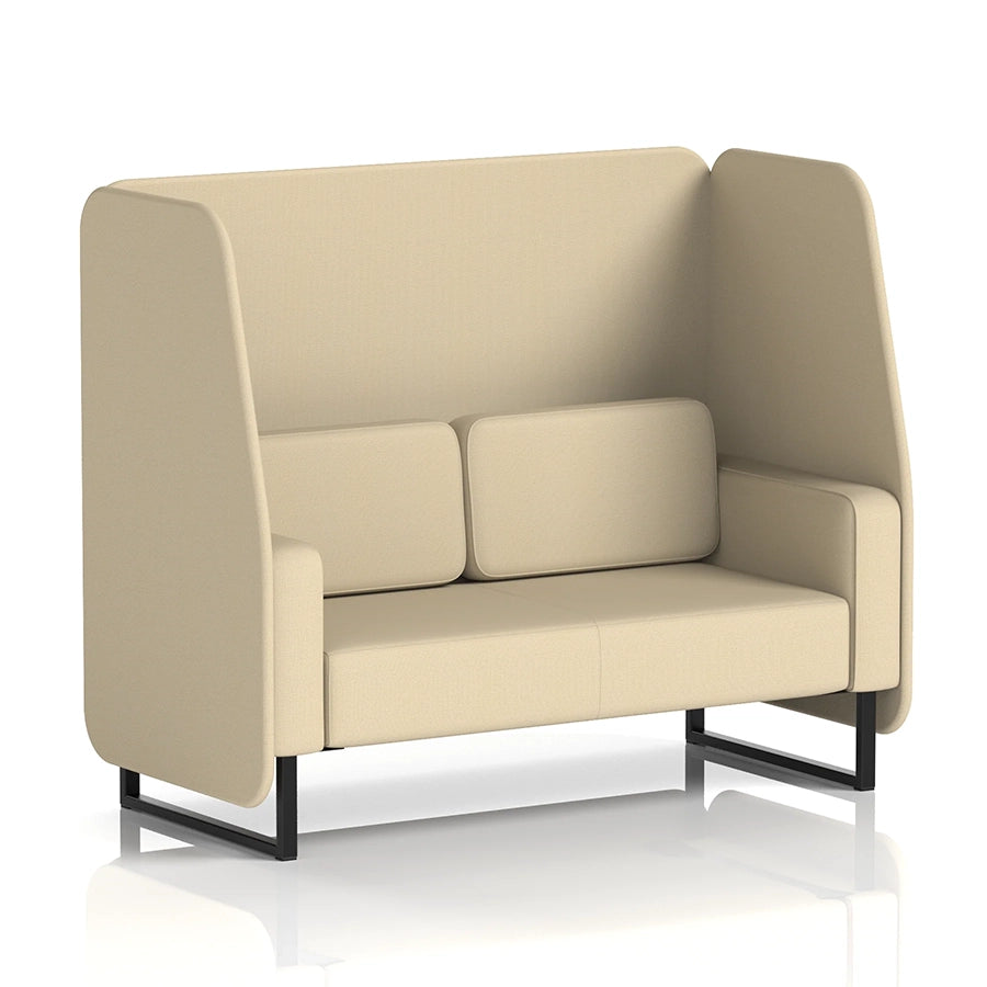 Brixworth Open Booth in Single Tone - 2 Seater