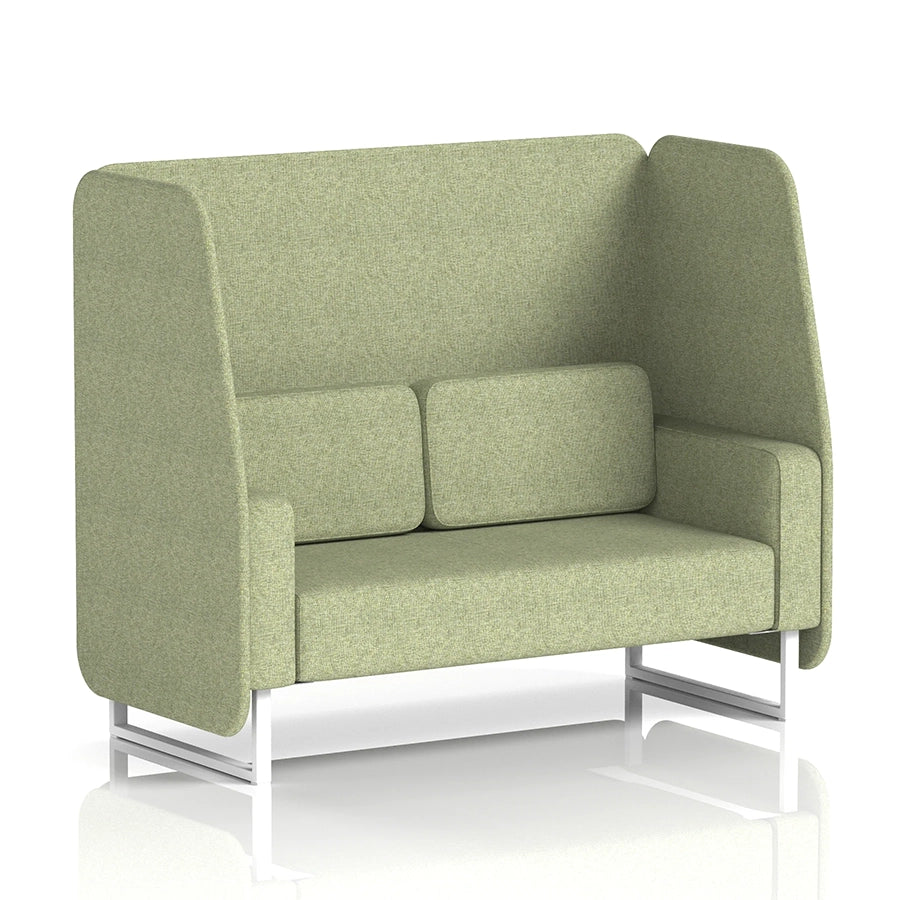 Brixworth Open Booth in Single Tone - 2 Seater