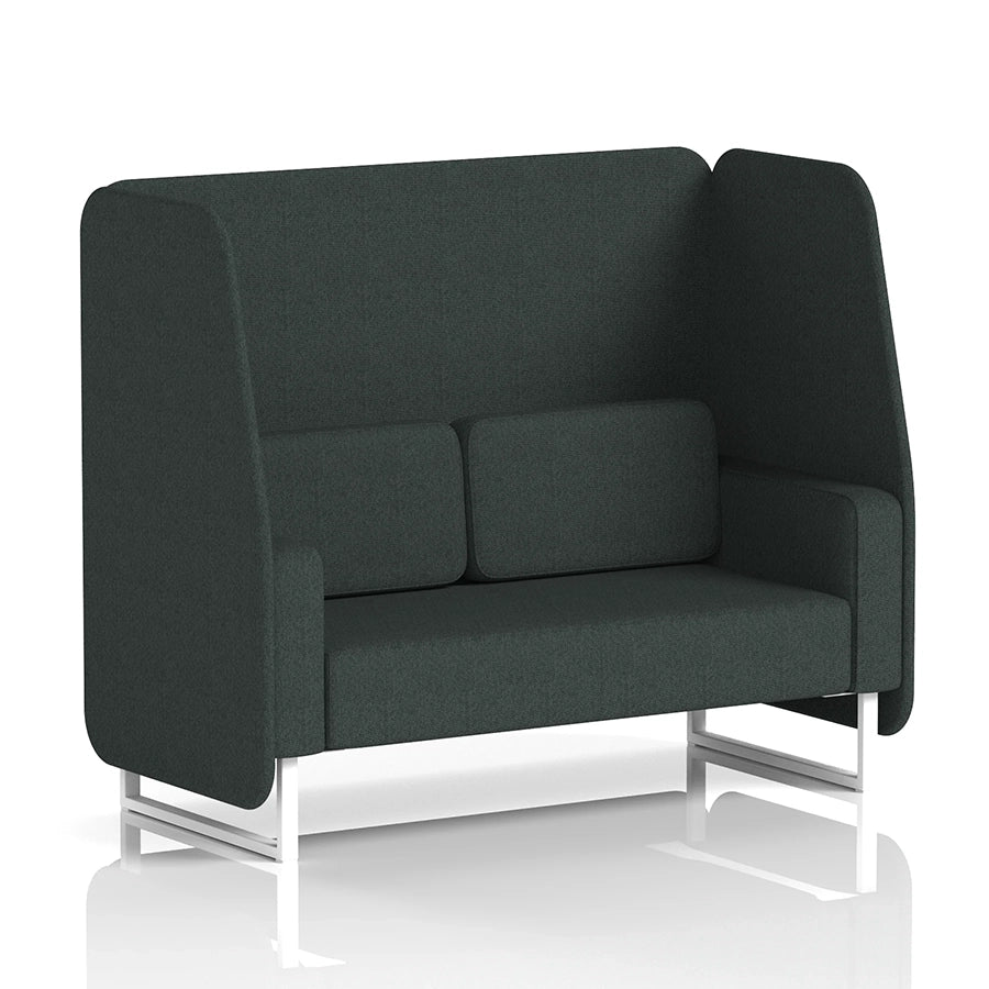 Brixworth Open Booth in Single Tone - 2 Seater