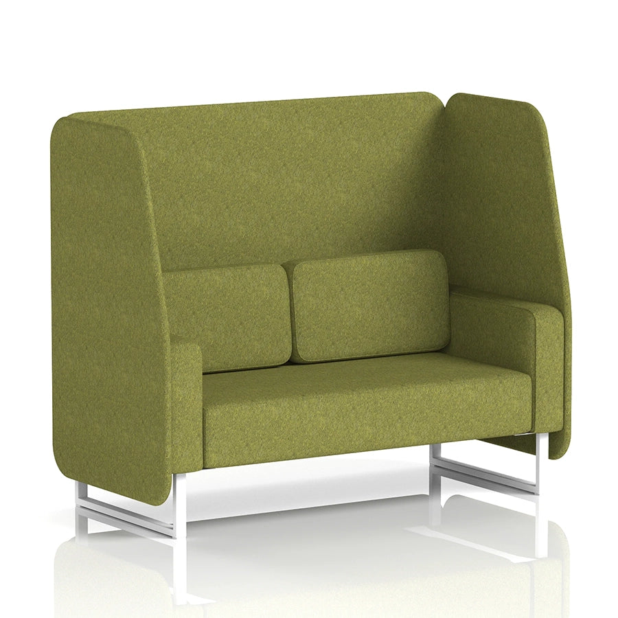 Brixworth Open Booth in Single Tone - 2 Seater