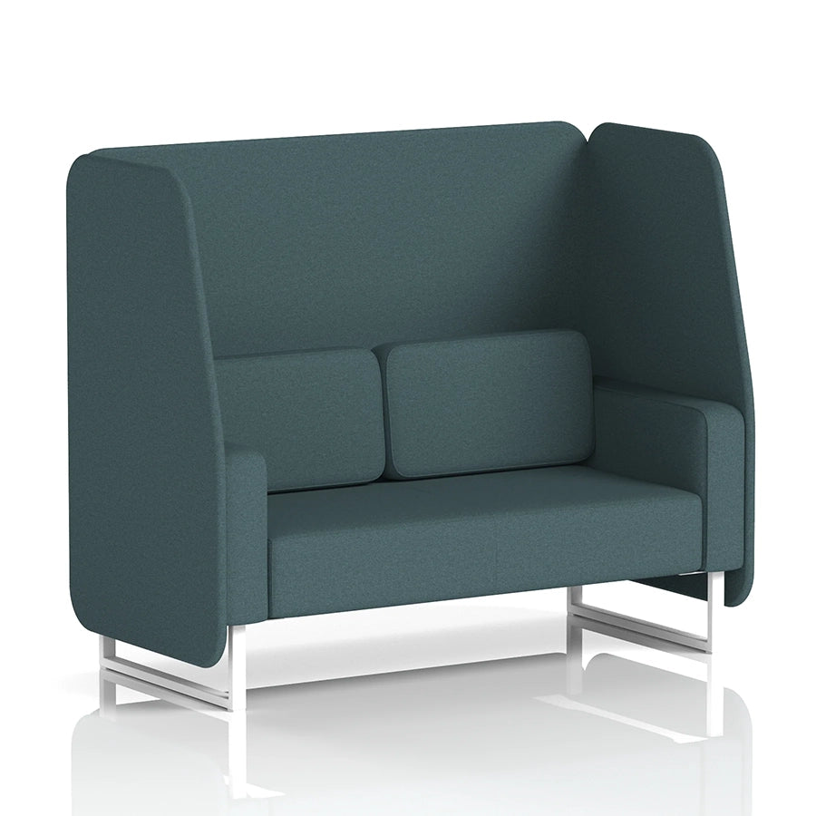 Brixworth Open Booth in Single Tone - 2 Seater