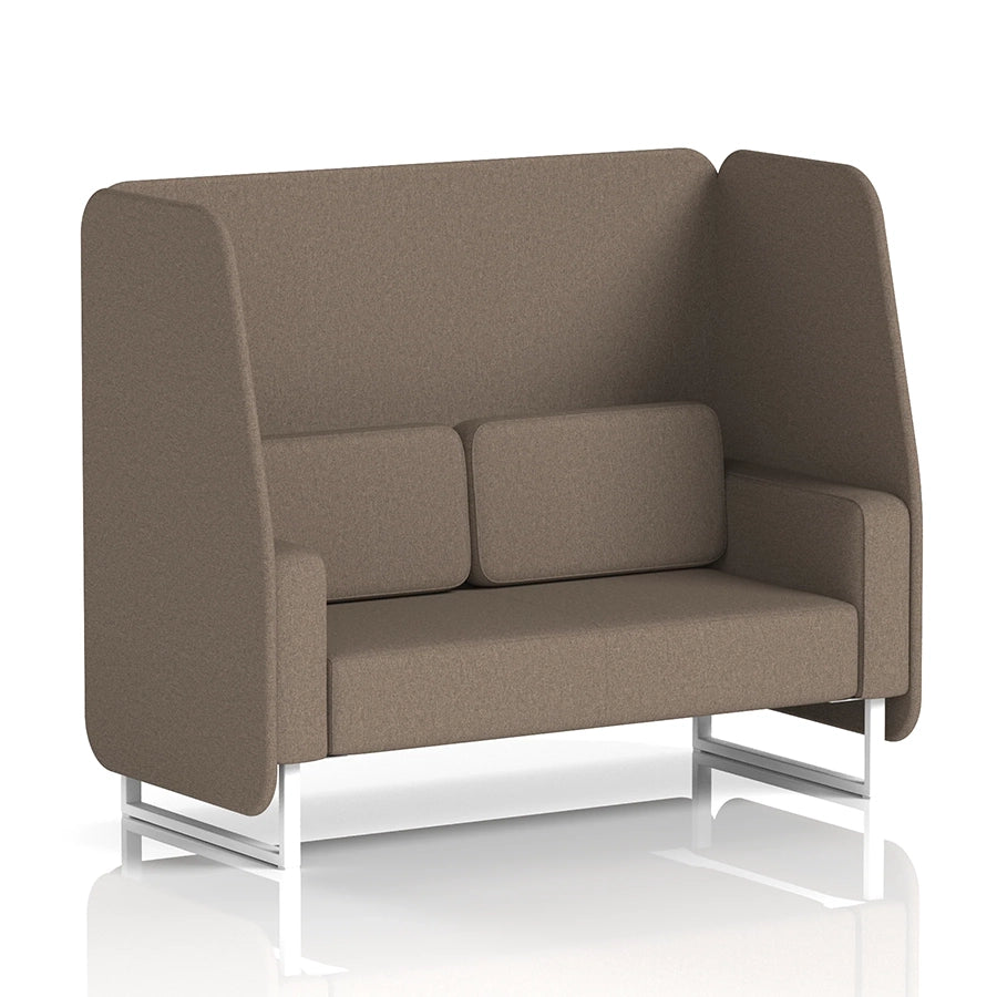 Brixworth Open Booth in Single Tone - 2 Seater