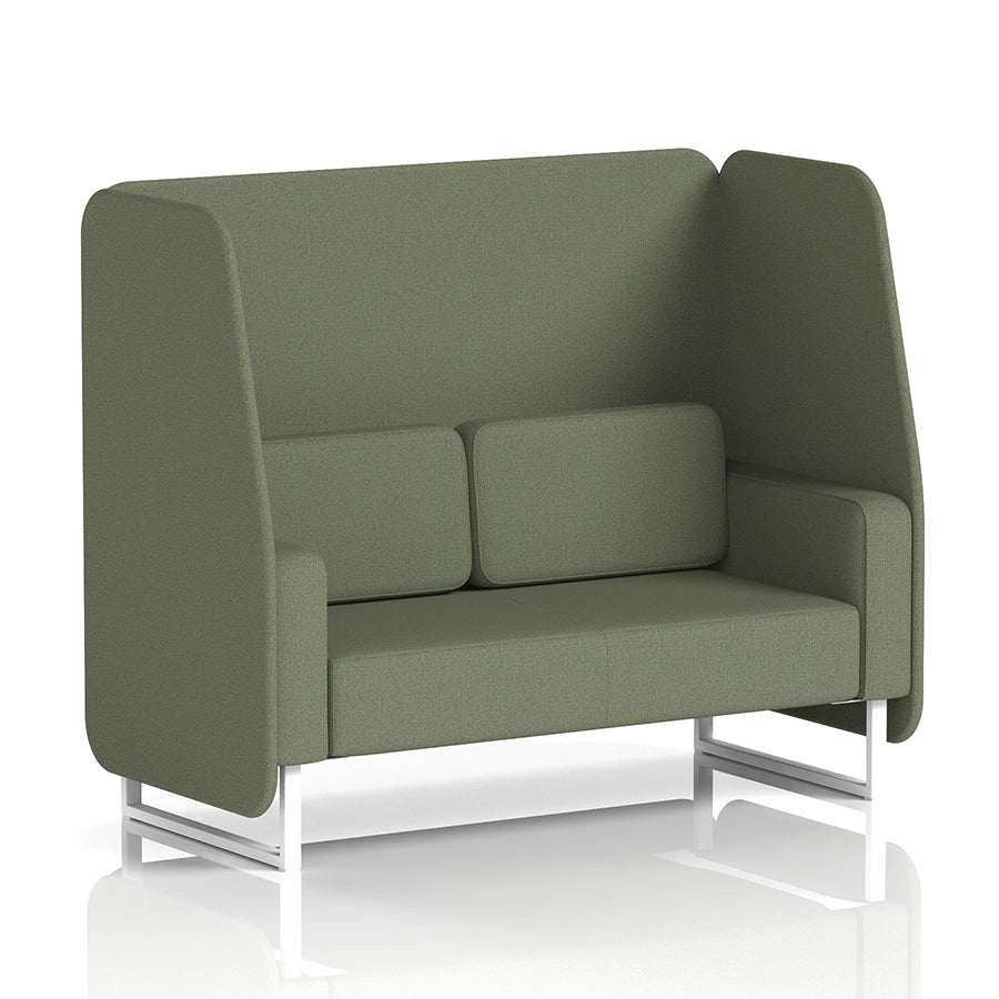 Brixworth Open Booth in Single Tone - 2 Seater