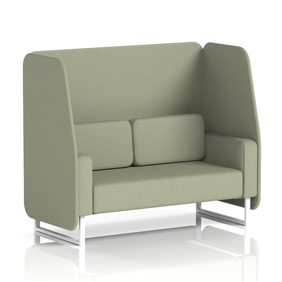 Brixworth Open Booth in Single Tone - 2 Seater