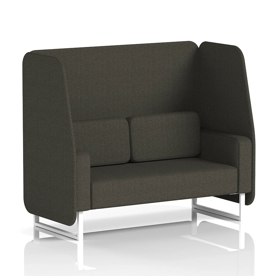 Brixworth Open Booth in Single Tone - 2 Seater