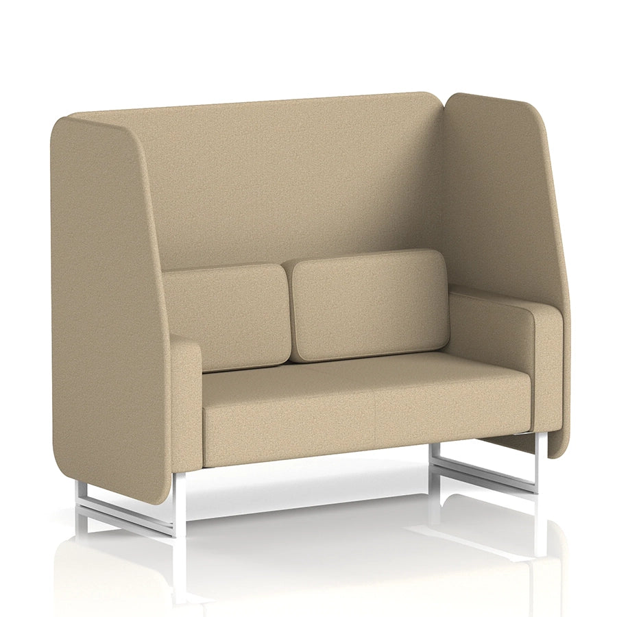 Brixworth Open Booth in Single Tone - 2 Seater