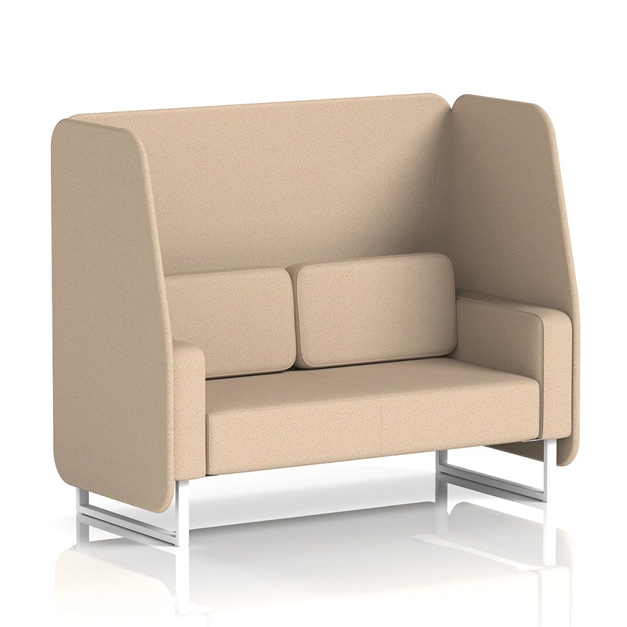 Brixworth Open Booth in Single Tone - 2 Seater
