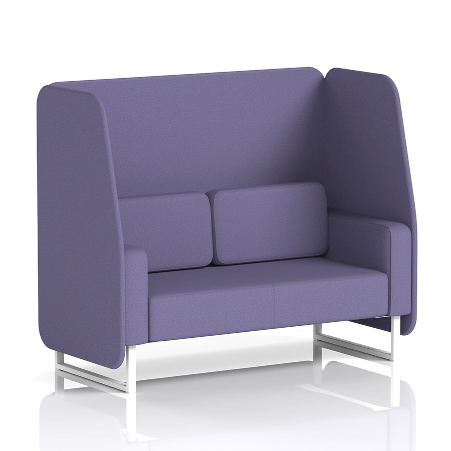Brixworth Open Booth in Single Tone - 2 Seater