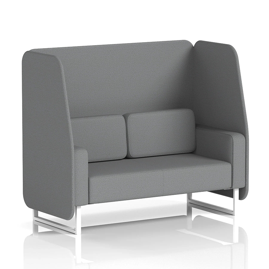 Brixworth Open Booth in Single Tone - 2 Seater
