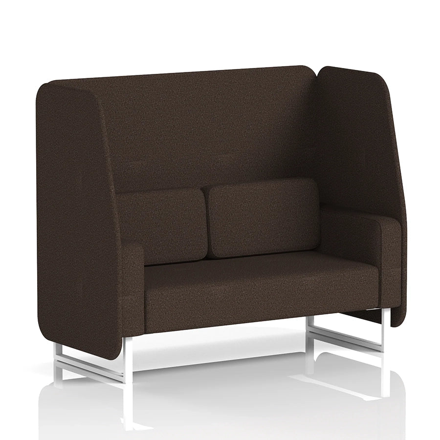 Brixworth Open Booth in Single Tone - 2 Seater