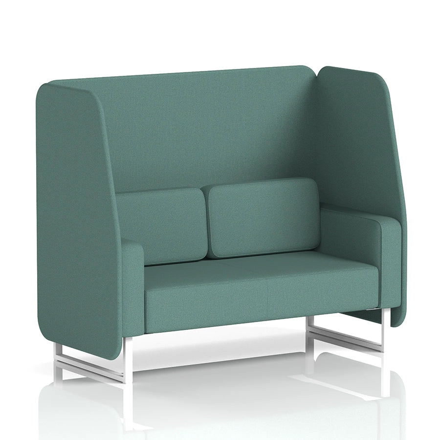 Brixworth Open Booth in Single Tone - 2 Seater