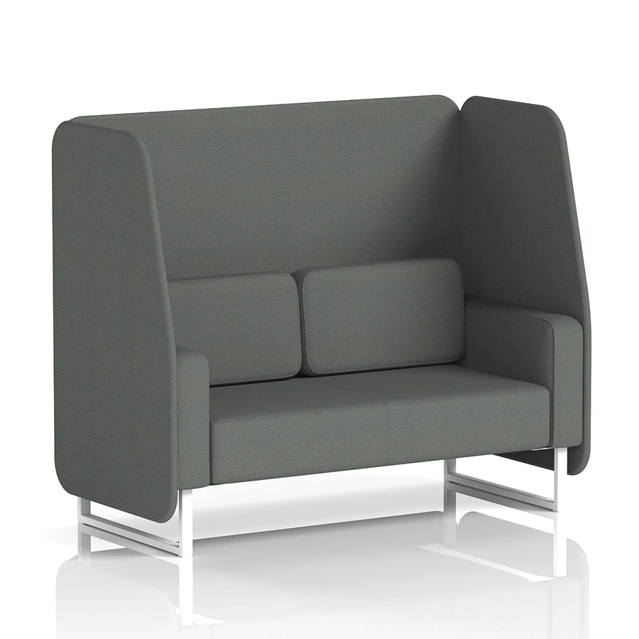 Brixworth Open Booth in Single Tone - 2 Seater