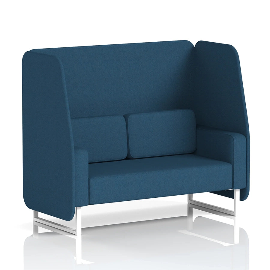Brixworth Open Booth in Single Tone - 2 Seater