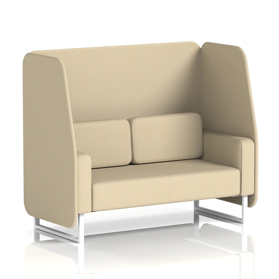 Brixworth Open Booth in Single Tone - 2 Seater