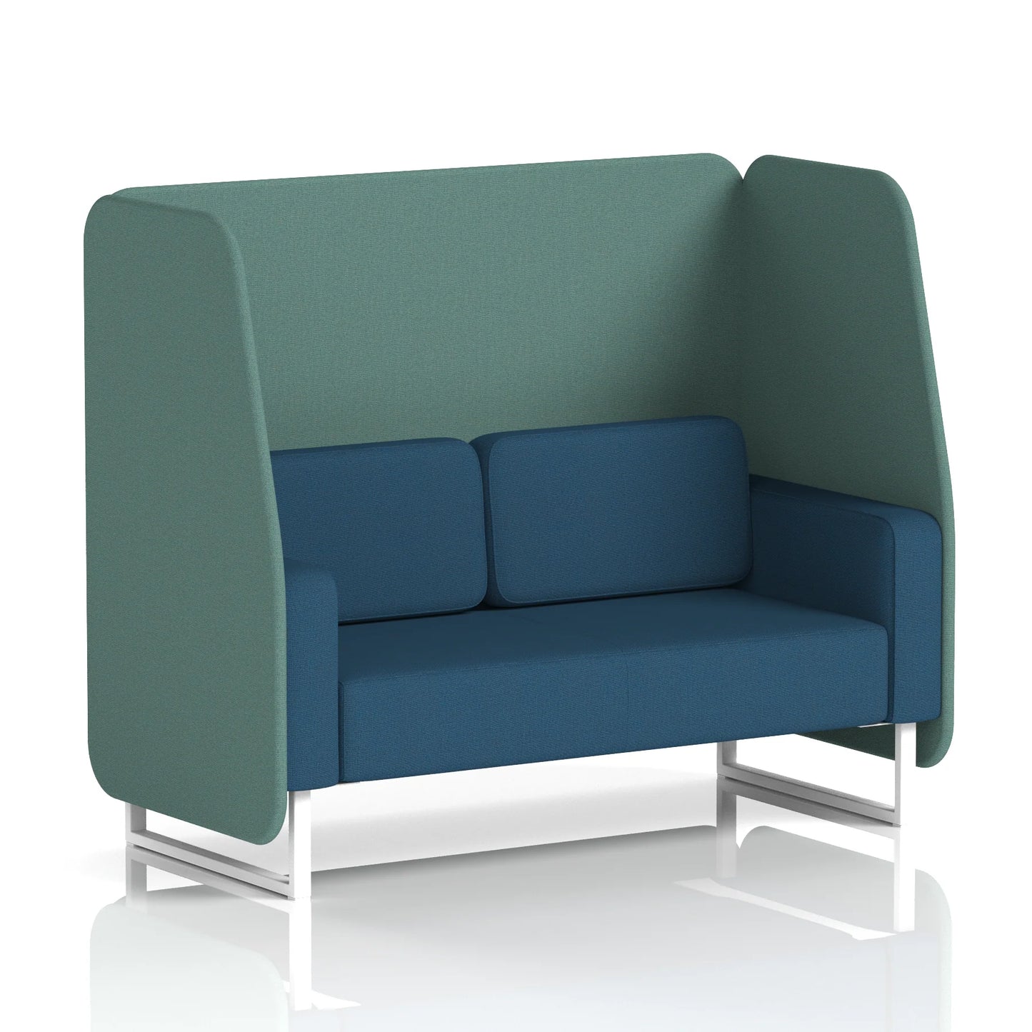 Brixworth Open Booth in Two Tone - 2 Seater