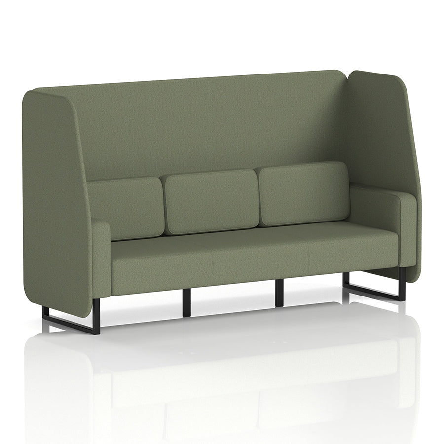 Brixworth Open Booth in Single Tone - 3 Seater