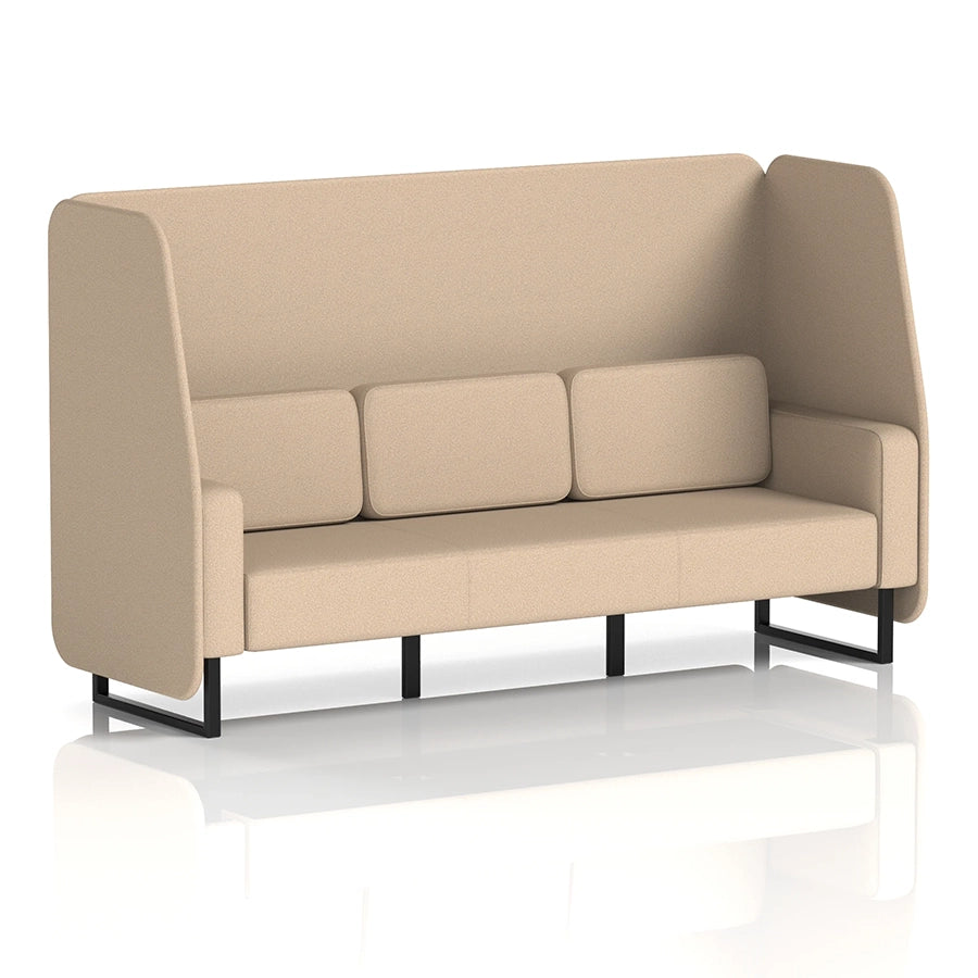 Brixworth Open Booth in Single Tone - 3 Seater