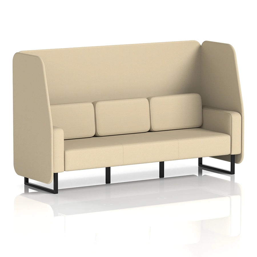 Brixworth Open Booth in Single Tone - 3 Seater