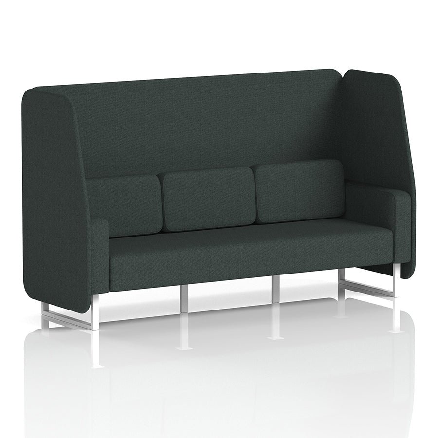 Brixworth Open Booth in Single Tone - 3 Seater