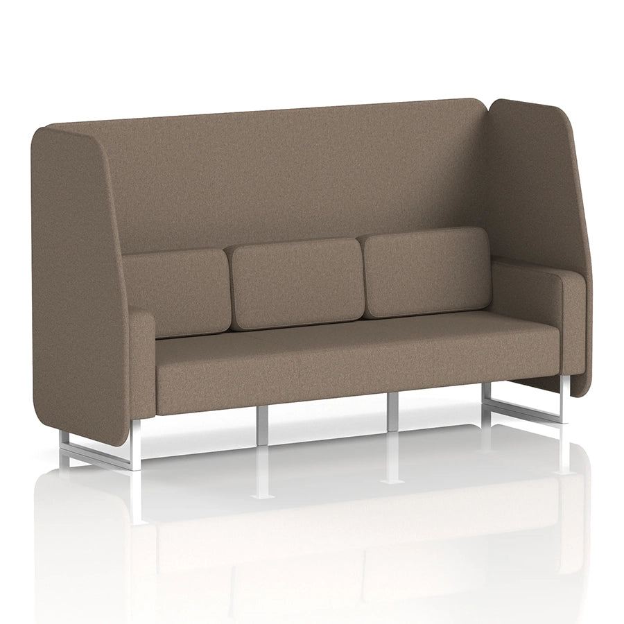 Brixworth Open Booth in Single Tone - 3 Seater