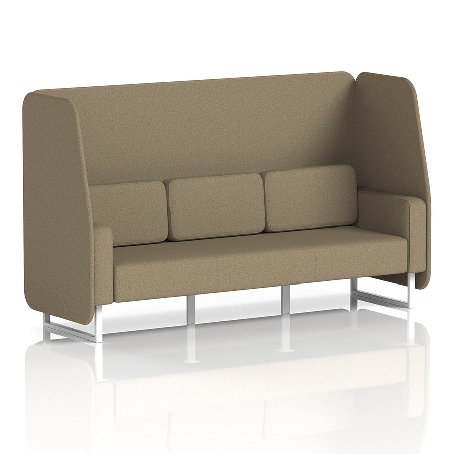 Brixworth Open Booth in Single Tone - 3 Seater