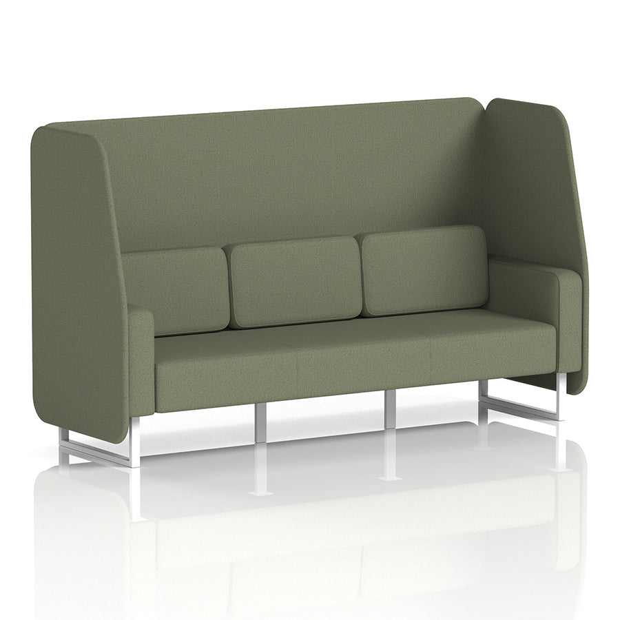 Brixworth Open Booth in Single Tone - 3 Seater
