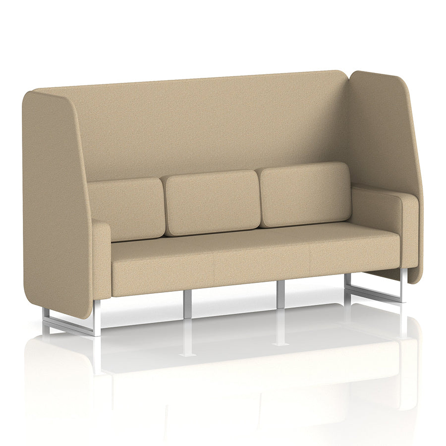 Brixworth Open Booth in Single Tone - 3 Seater