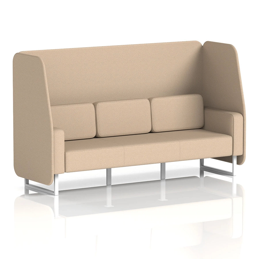 Brixworth Open Booth in Single Tone - 3 Seater