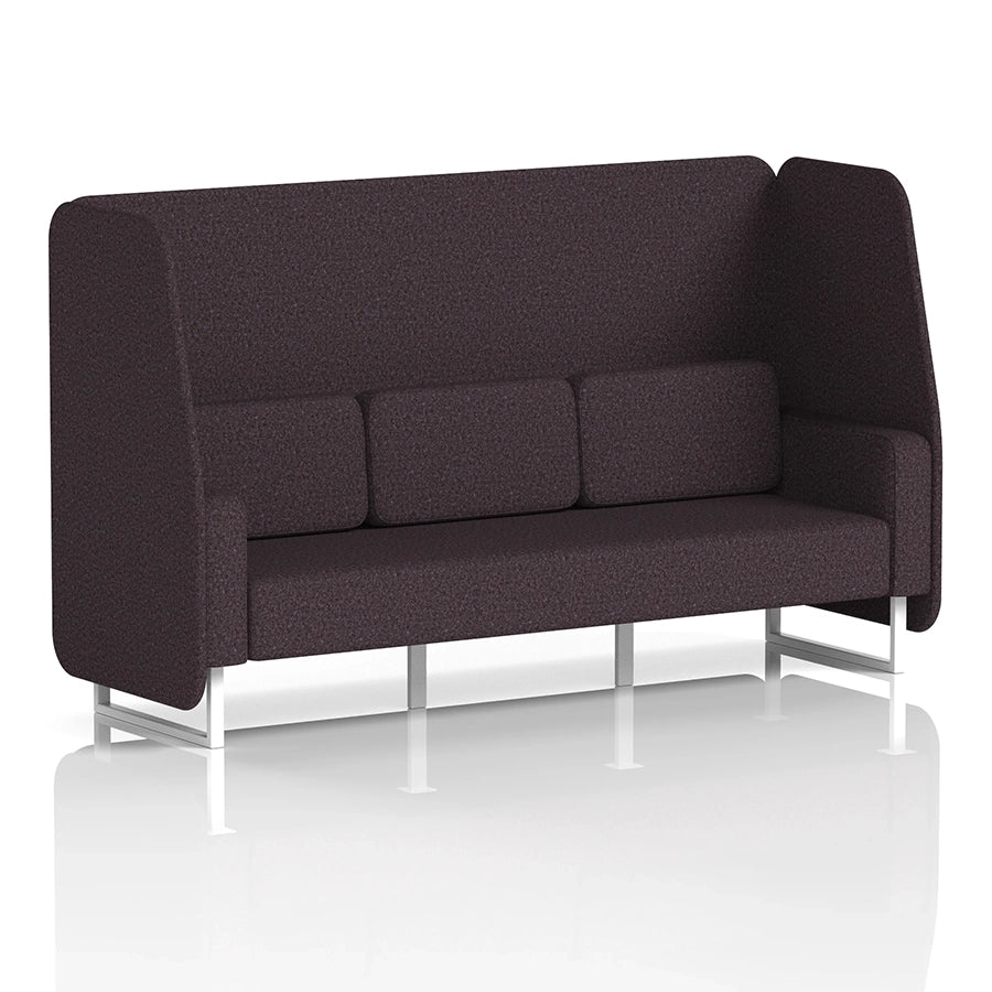 Brixworth Open Booth in Single Tone - 3 Seater